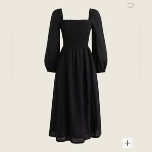 J. Crew Linen Smocked Daydream Dress.